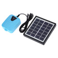 Walmeck Solar PoweredDC Charging Oxygenator Fluid Pump Pond Aerator with 1 Air Stone Aquarium Airpump 2Lmin