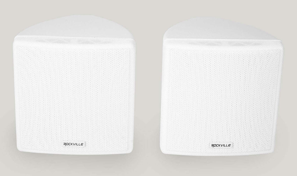 JBL Commercial Amplifier+(8) 3.5" White Cube Speakers for Restaurant/Bar/Cafe