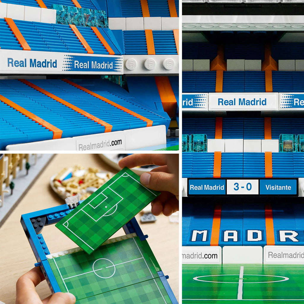 LEGO Icons Real Madrid Santiago Bernabéu Stadium 10299 Building Set - Soccer Field and Model Building Kit for Adults, Home and Office Collectible Decor Piece, Great Gift Idea for Sports Fans