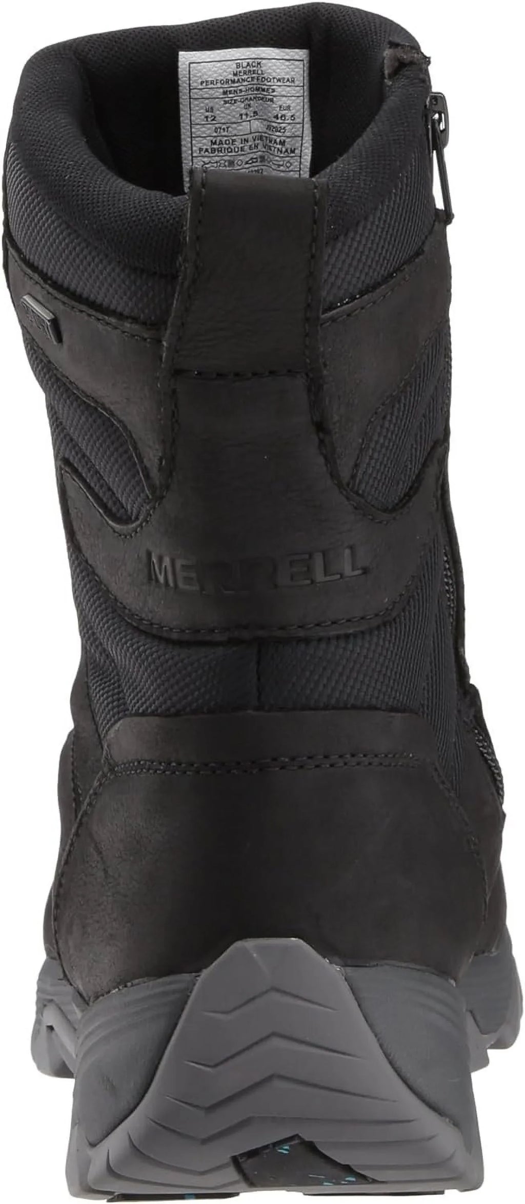 Merrell Men's COLDPACK ICE+ 8" Zip Polar Fluid Snow Boot, Black, 7 M US