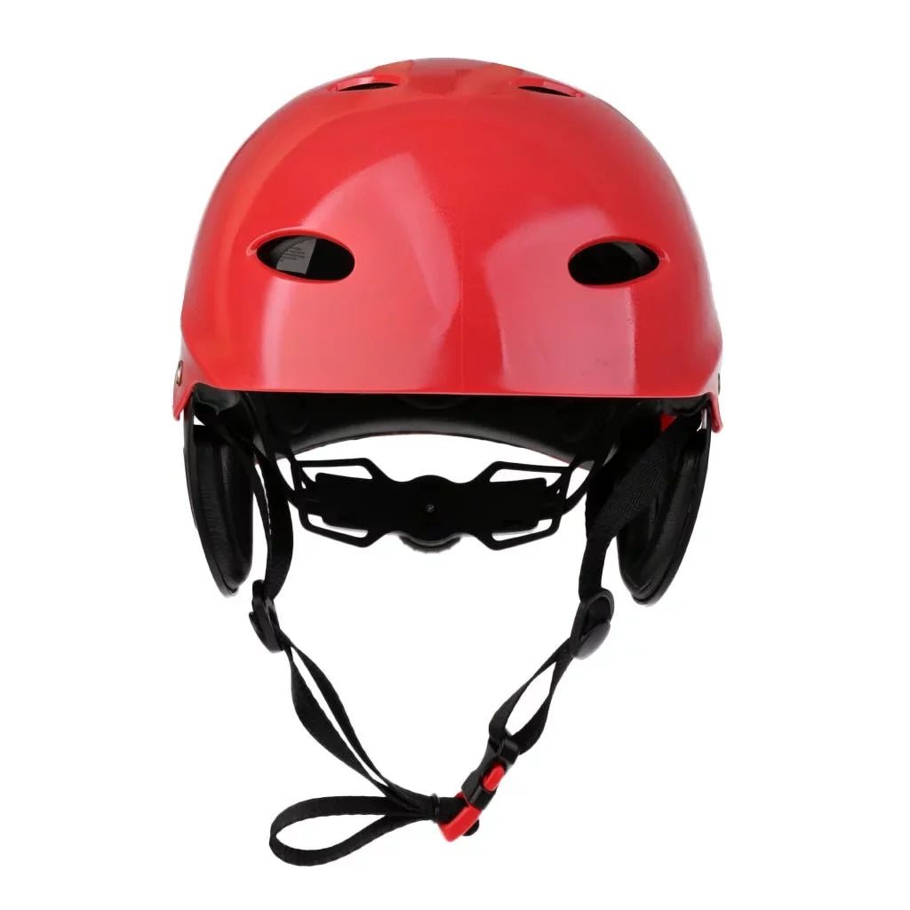 Helmet Head Impact Hard Cap for Wakeboard Kayak Canoe Surfing Liquid Sports Tow Sports - Red