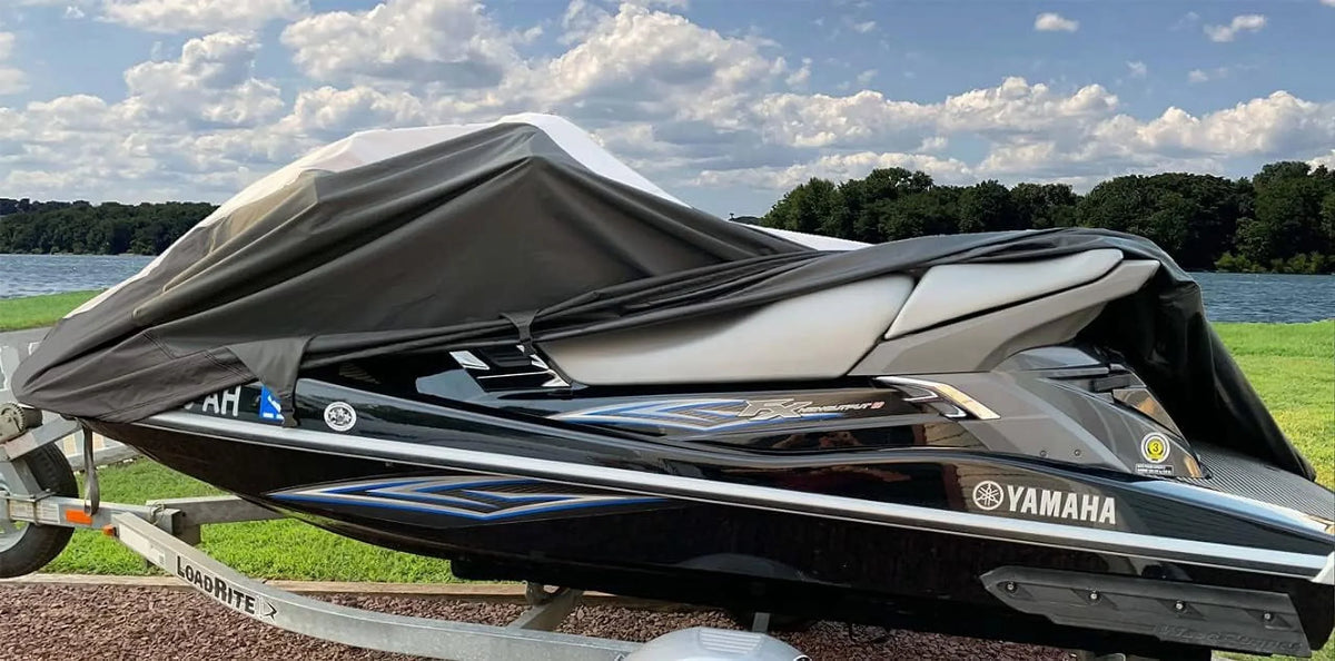 Super Heavy-Duty Jet Ski Cover Jetski Compatible For PWC Sea Doo Sea-Doo GTR 215 2012-2016