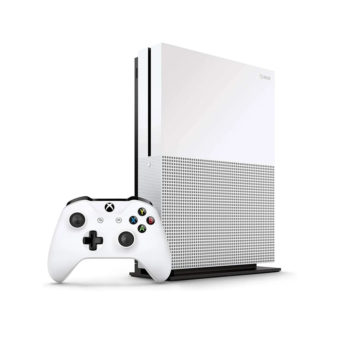 Xbox One S 1TB with 2 Controller, 4K Ultra HD White with BOLT AXTION Cleaning Kit HDMI Bundle Like New