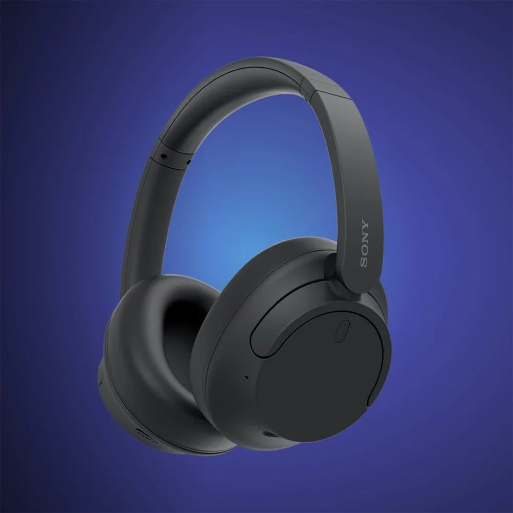 WH-CH720N/B Wireless Noise Cancelling Headphone, Black Bundle with Deco Gear Hard Case + Pro Audio Headphone Stand + Microfiber Cleaning Cloth