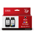 Replacement PG-275XL PG 275 XL CL-276XL CL 276 XL High Yield Ink Cartridge compatible for PIXMA TS3500 TS3520 TS3522 TR4700 TR4720 TR4722 Printer (Black and Tri-Color, 2 Pack)