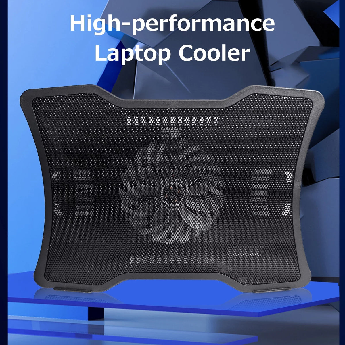 Carevas Portable Notebook Cooler Mobile pc Cooling Base Single Fan Design Low Noise Two USB Ports Support Portable computer Below 14 inch