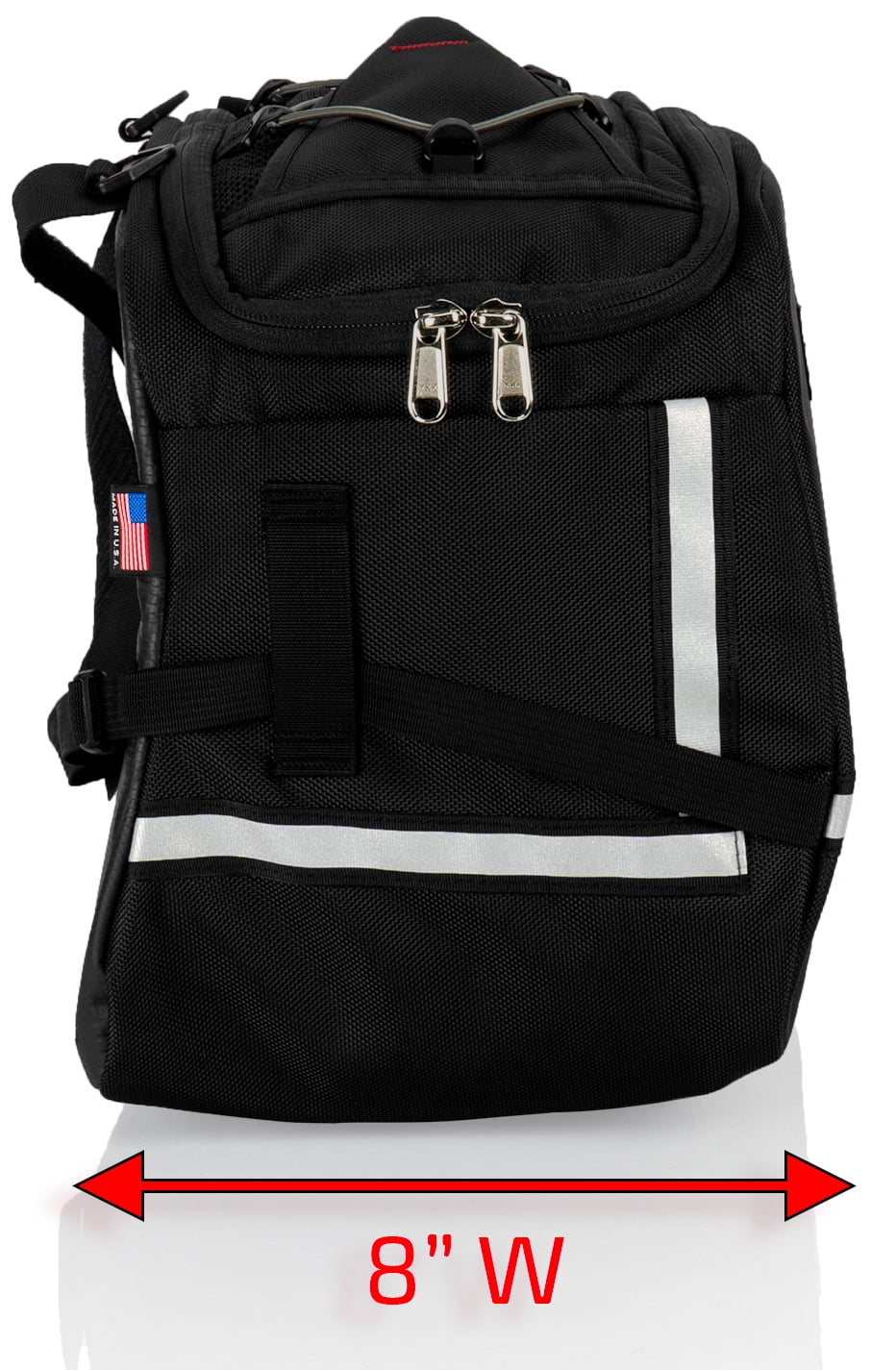 Chase Harper USA 3550 Aeropac II Saddle Bags - Liquid Industrial Grade Ballistic Nylon w/Thermoplastic Insert, Anti-Scratch Vinyl on Inward Facing Wall, 14" L x 9" W x 10.5" H (Per Side)