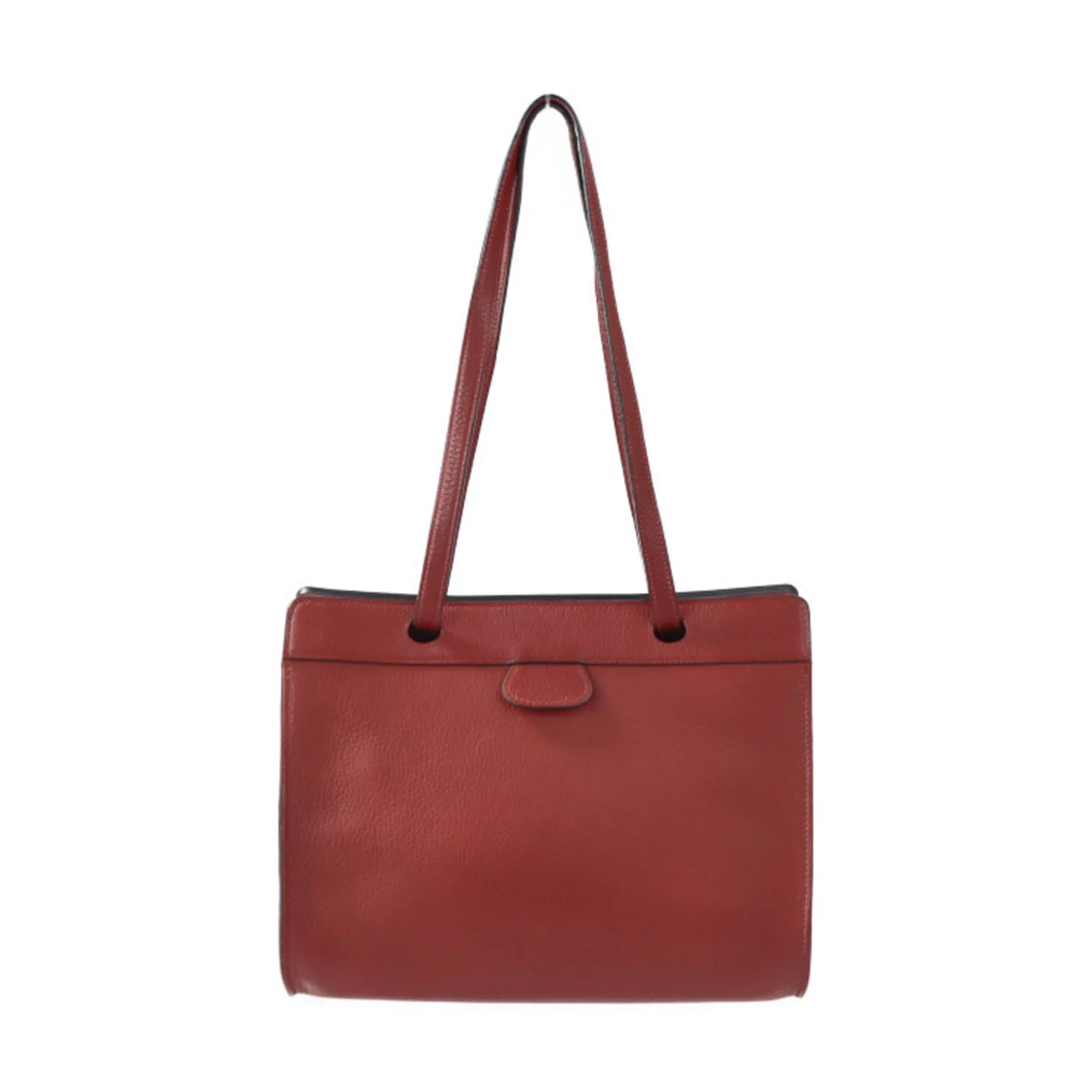 Pre-Owned HERMES Hermes Museau Shoulder bag Taurillon Clemence Rouge Ash Tote □E stamp (Good)