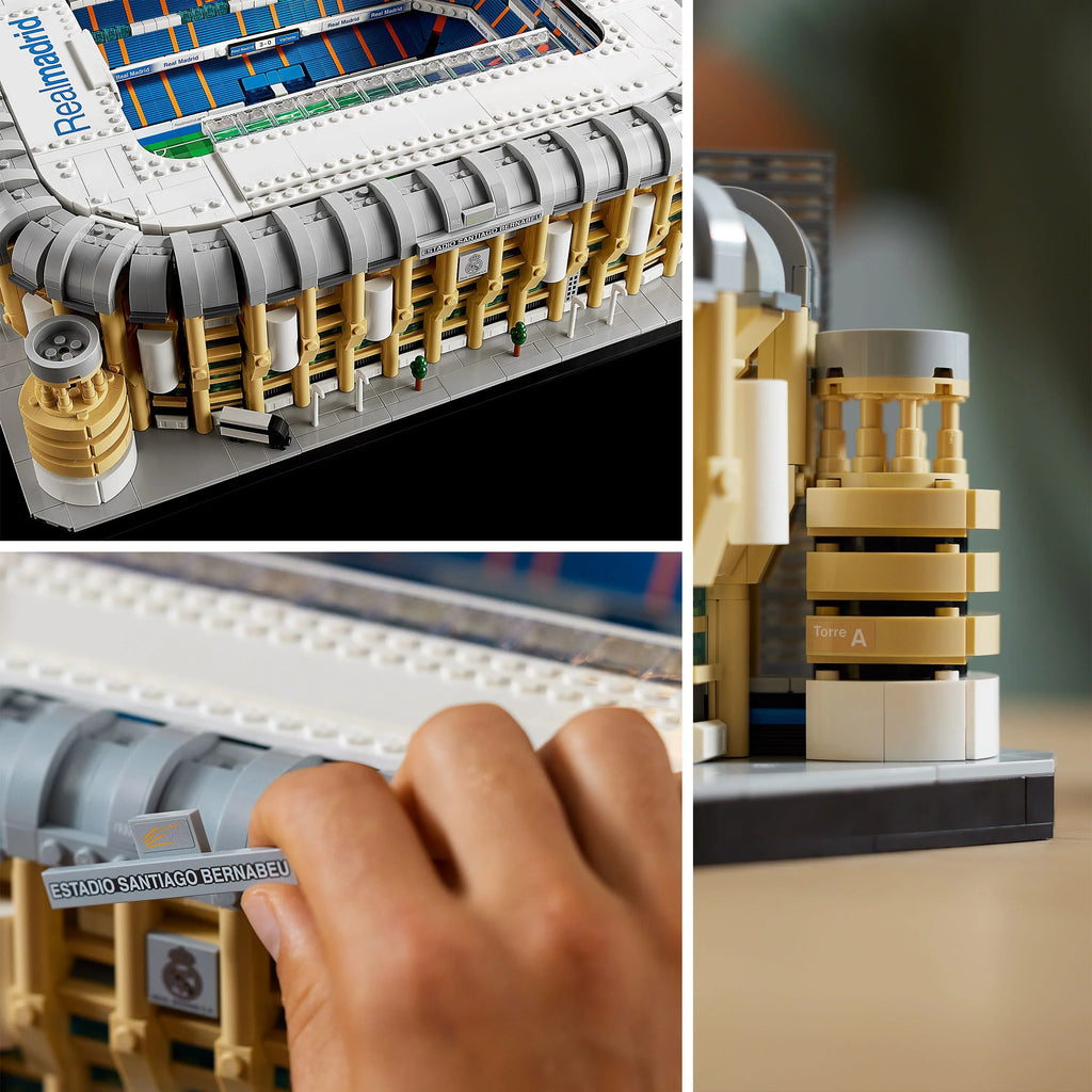 LEGO Icons Real Madrid Santiago Bernabéu Stadium 10299 Building Set - Soccer Field and Model Building Kit for Adults, Home and Office Collectible Decor Piece, Great Gift Idea for Sports Fans