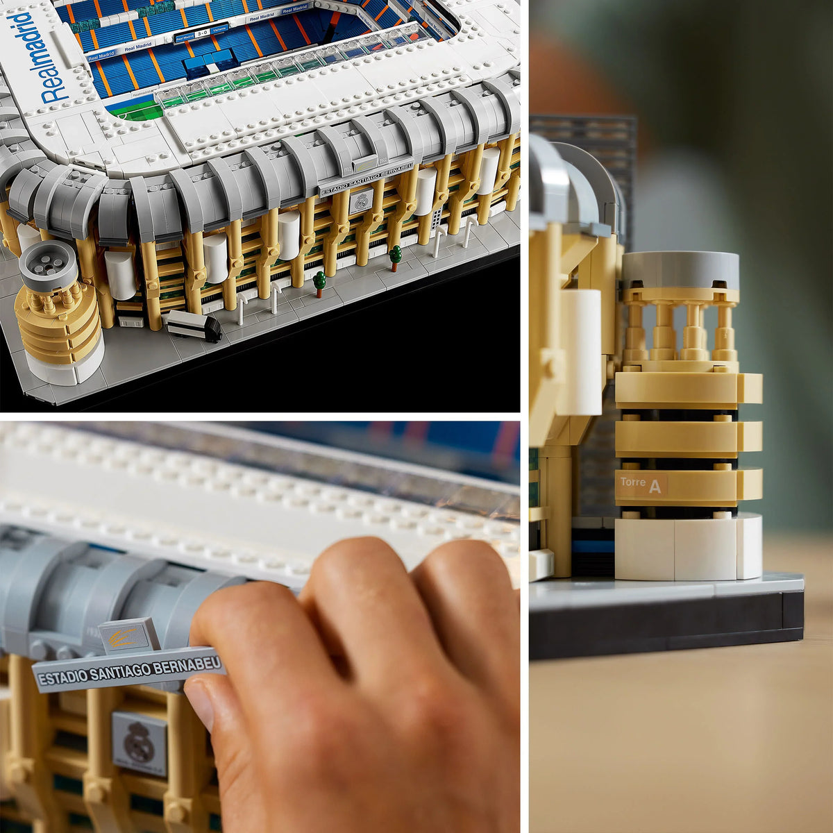 LEGO Icons Real Madrid Santiago Bernabéu Stadium 10299 Building Set - Soccer Field and Model Building Kit for Adults, Home and Office Collectible Decor Piece, Great Gift Idea for Sports Fans