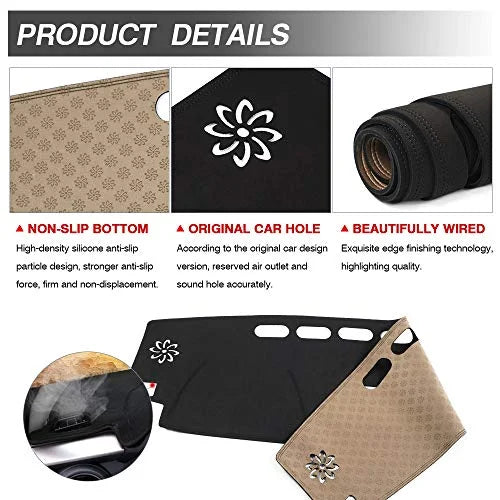 Cartist Suede Dash Mat for Toyota RAV4 2013-2018 Dash Cover Nonslip Dashboard Mat Protector Sunshade No Glare