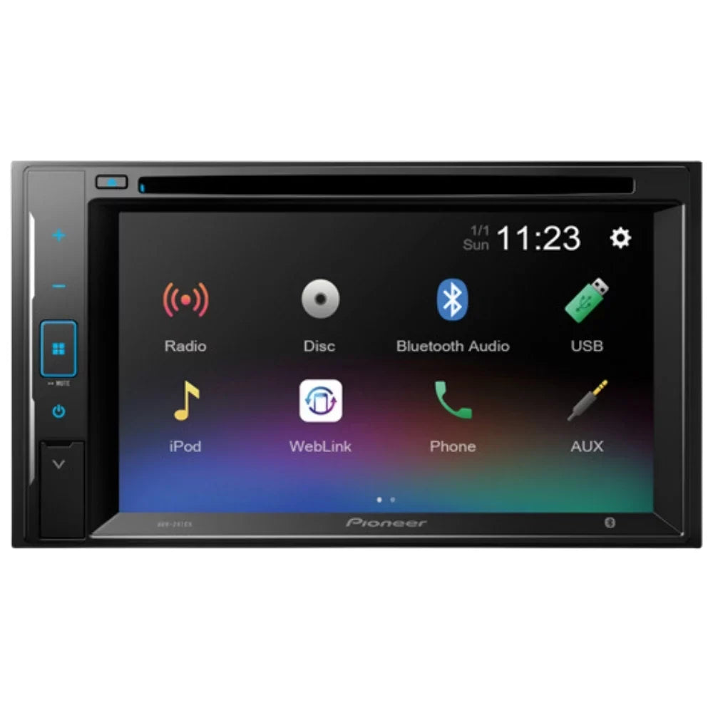 KIT2416 Bundle with Pioneer Multimedia DVD Car Stereo and Installation Kit - for 2001-2005 Pontiac Grand AM / Bluetooth Display Backup Camera, Double Din Mounting Dash Kit