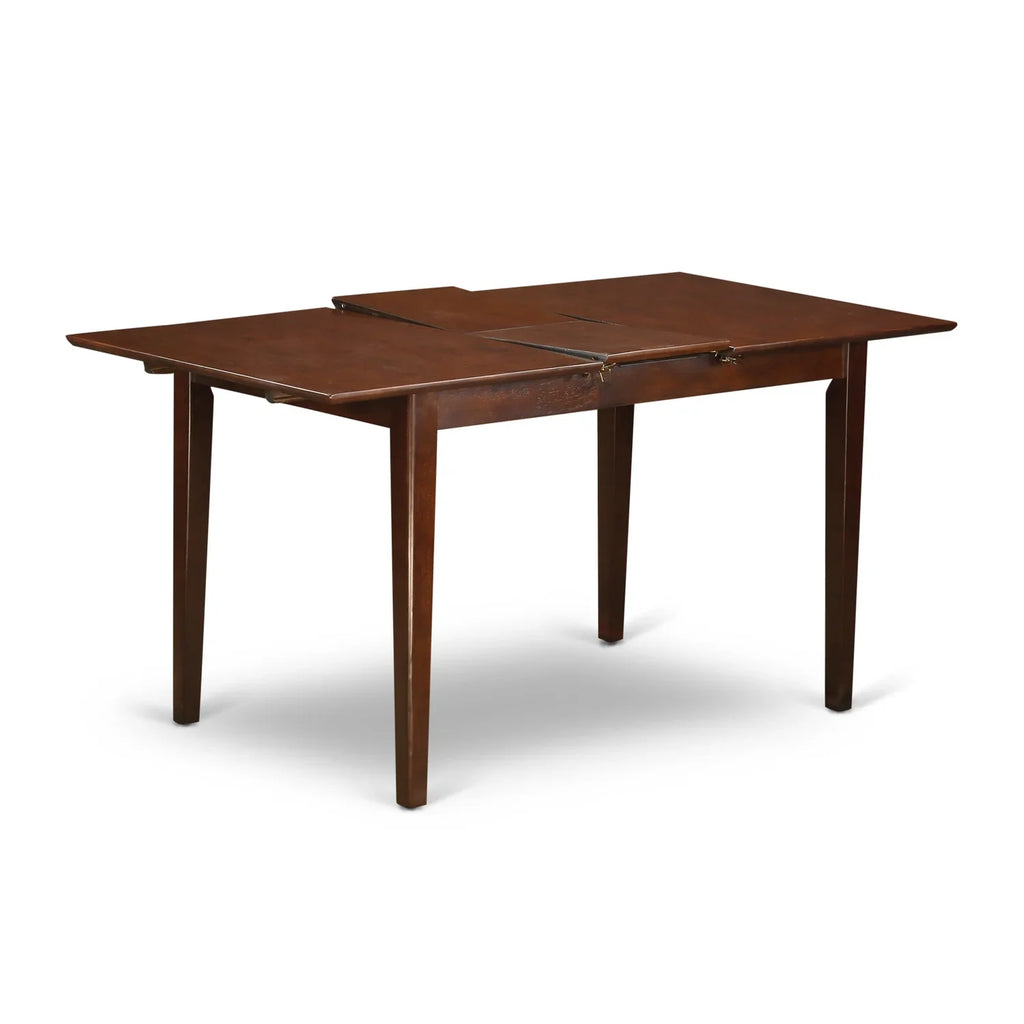 East West Furniture Dining Room Set Mahogany, PSEL5-MAH-16