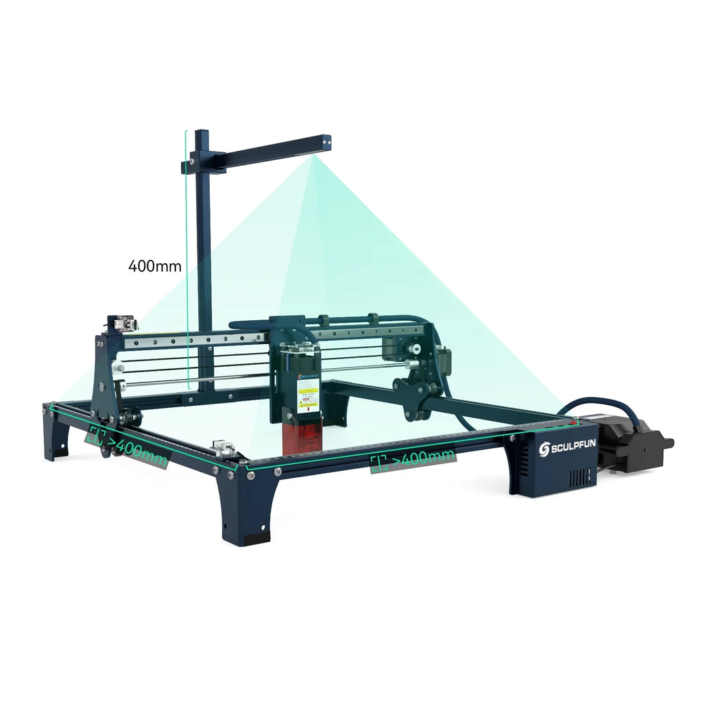 SCULPFUN Engraving machine camera,Cam500 Camera 5mp And S30 Series 400 * 400mm Suitable S6/s6 /s9/s10/s30 Compatible With S6/s6 /s9/s10/s30 And With 400 120° Lens With * 400mm AreaAdben