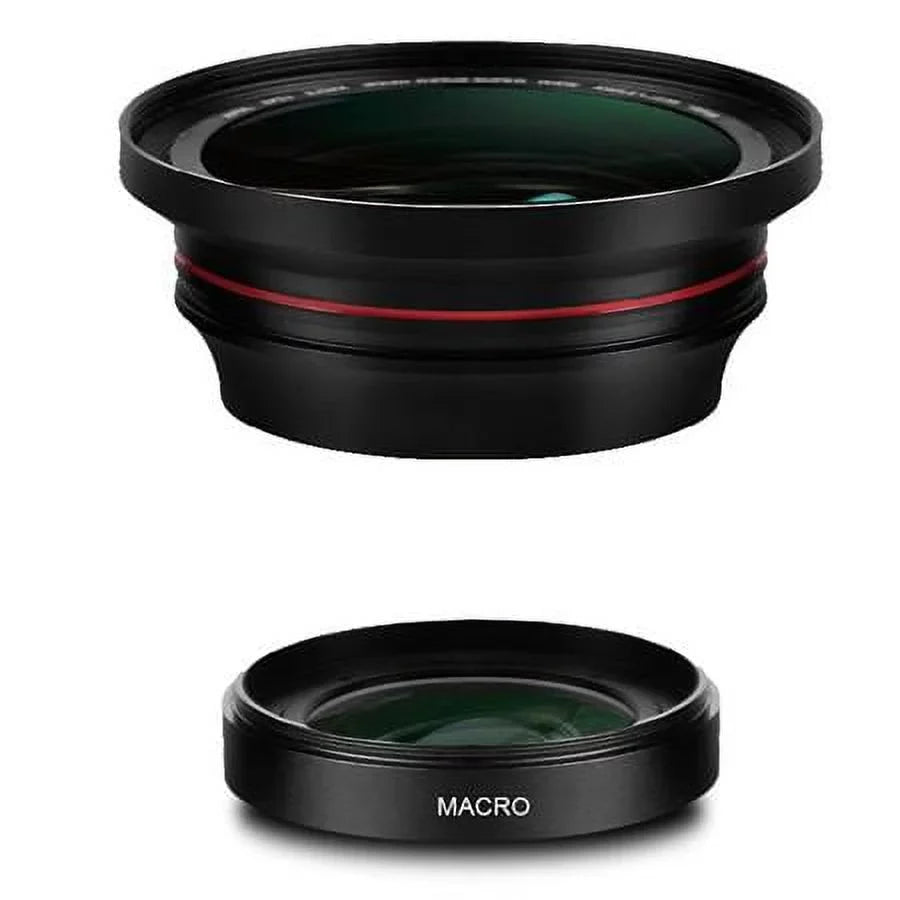 4K 0.39x Super Wide Angle + Macro Lens for Camcorder
