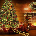 Lava Outdoor Christmas Lights 10.5 ft Led Ladder Lights with Climbling Santa Claus Fluid Xmas Lights for Garden Home Wall Roof Porch Xmas Tree Decor