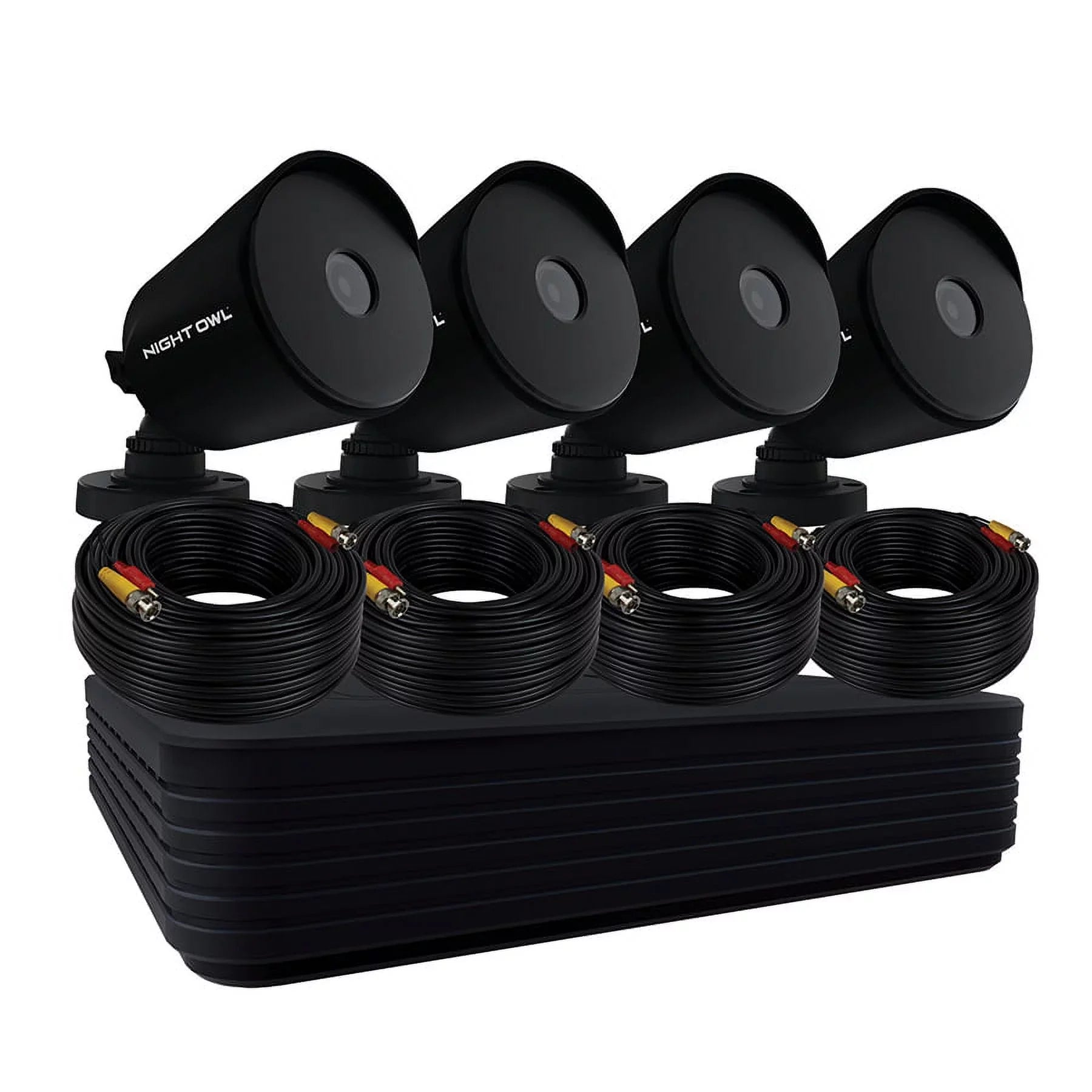 Night Owl Security Camera System CCTV, 8 Channel DVR with 1TB Hard Drive, 4 Wired 1080p HD Surveillance Bullet Cameras, Indoor Outdoor Cameras with Night Vision