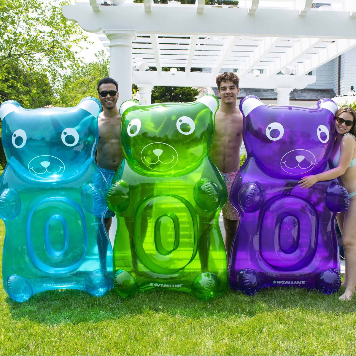 60" Purple Gummy Bear Swimming Pool Float