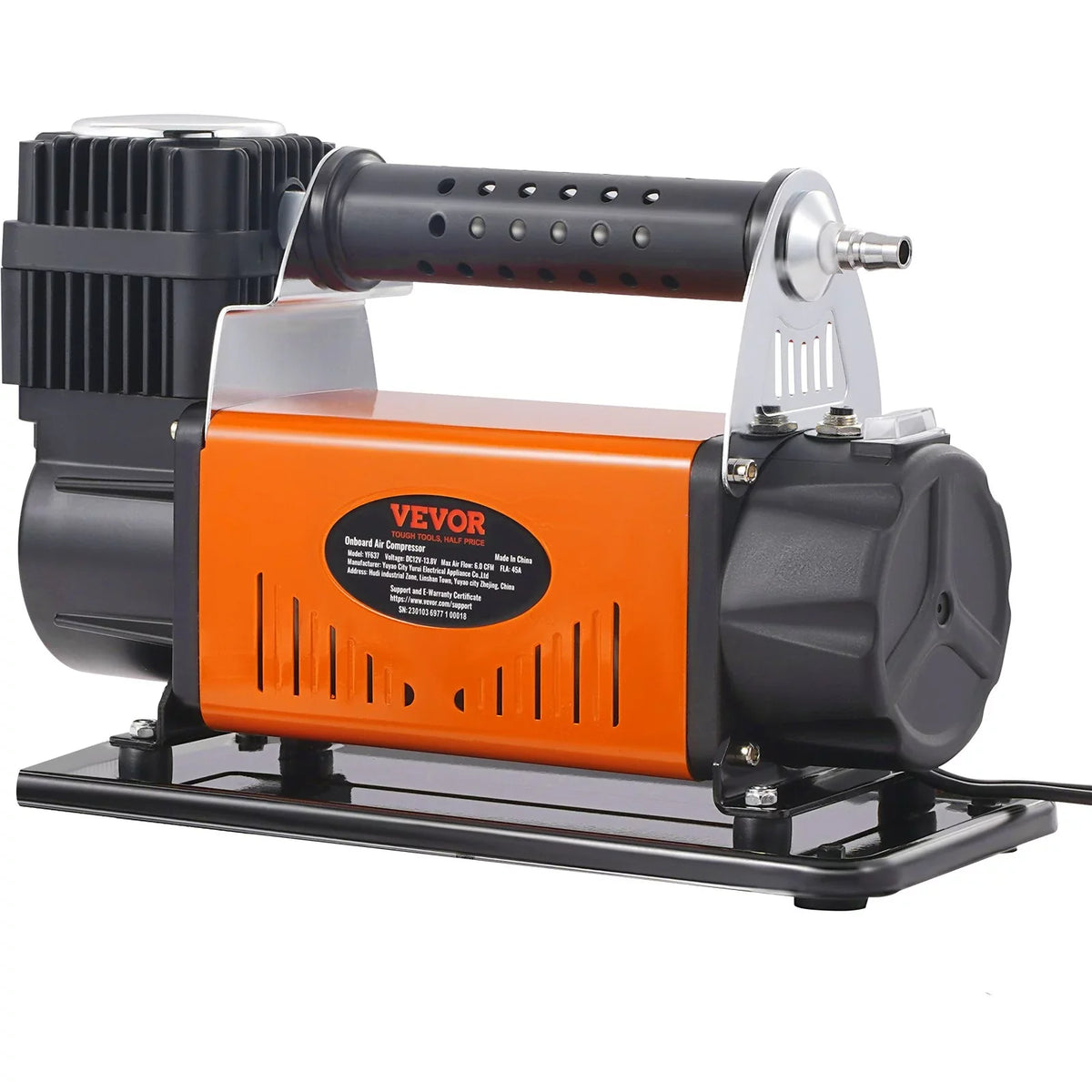 VEVOR On-Board 12V Air Compressor, High Capability Universal, 150PSI 6CFM