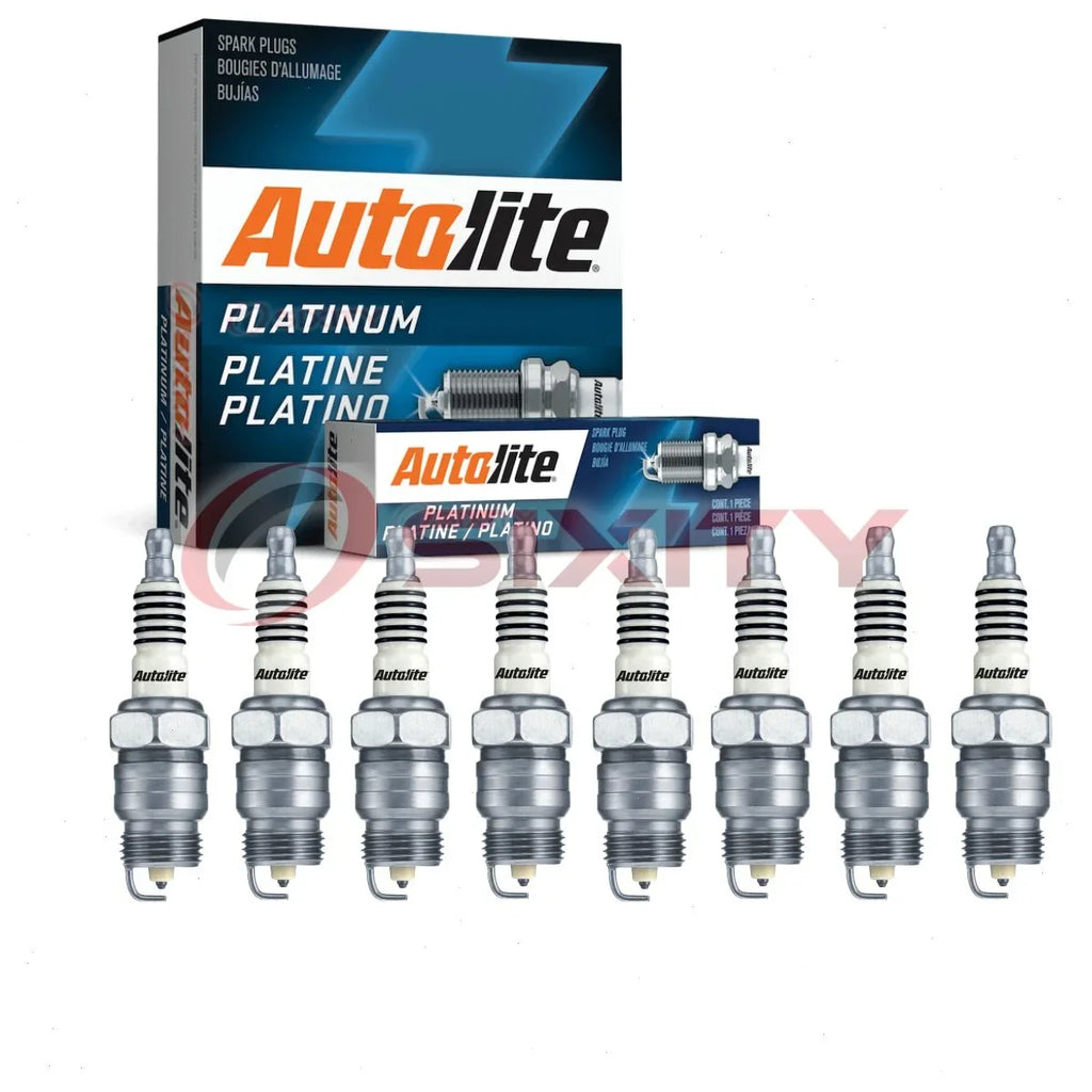 8 pc Autolite AP45 Platinum Spark Plugs for 19145288 22 2438 5007 ASF34 HR8LPX6 Ignition Wire Secondary Fits select: 1966-1973 FORD MUSTANG, 1975-1986 FORD F150