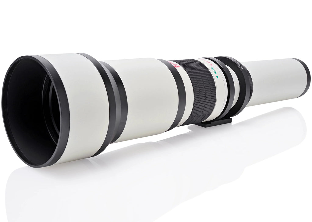 Opteka 650-1300mm (with 2x- 1300-2600mm) f/8 Manual Telephoto Lens + UV for Alpha A99 II, A99, A77, A68, A65, A58, A57, A55, A37, A35, A33, A900, A700, A580, A560, A550, A390 Digital SLR Cameras