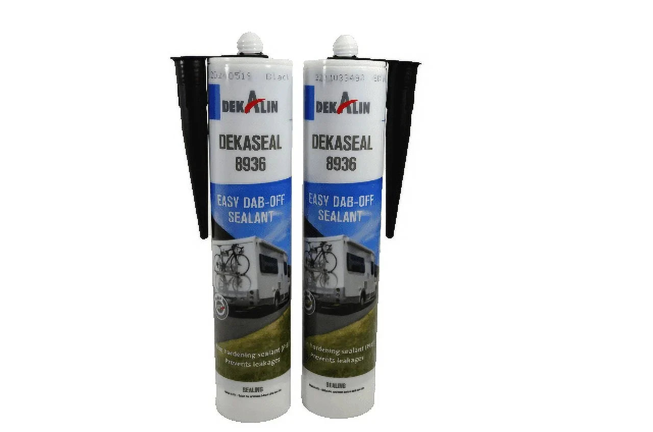 DEKALIN Dekaseal 8936 2 Pack 310ml Cartridge Plastic-Elastic Black Sealant / Adhesive