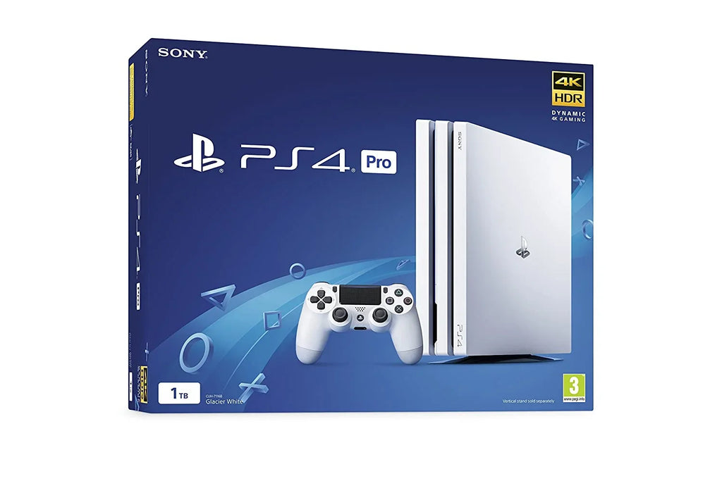PlayStation 4 Original 500GB Matte White Gaming Console With 2 Controller + G9 Earbuds With Microphone BOLT AXTION Bundle Pre-owned