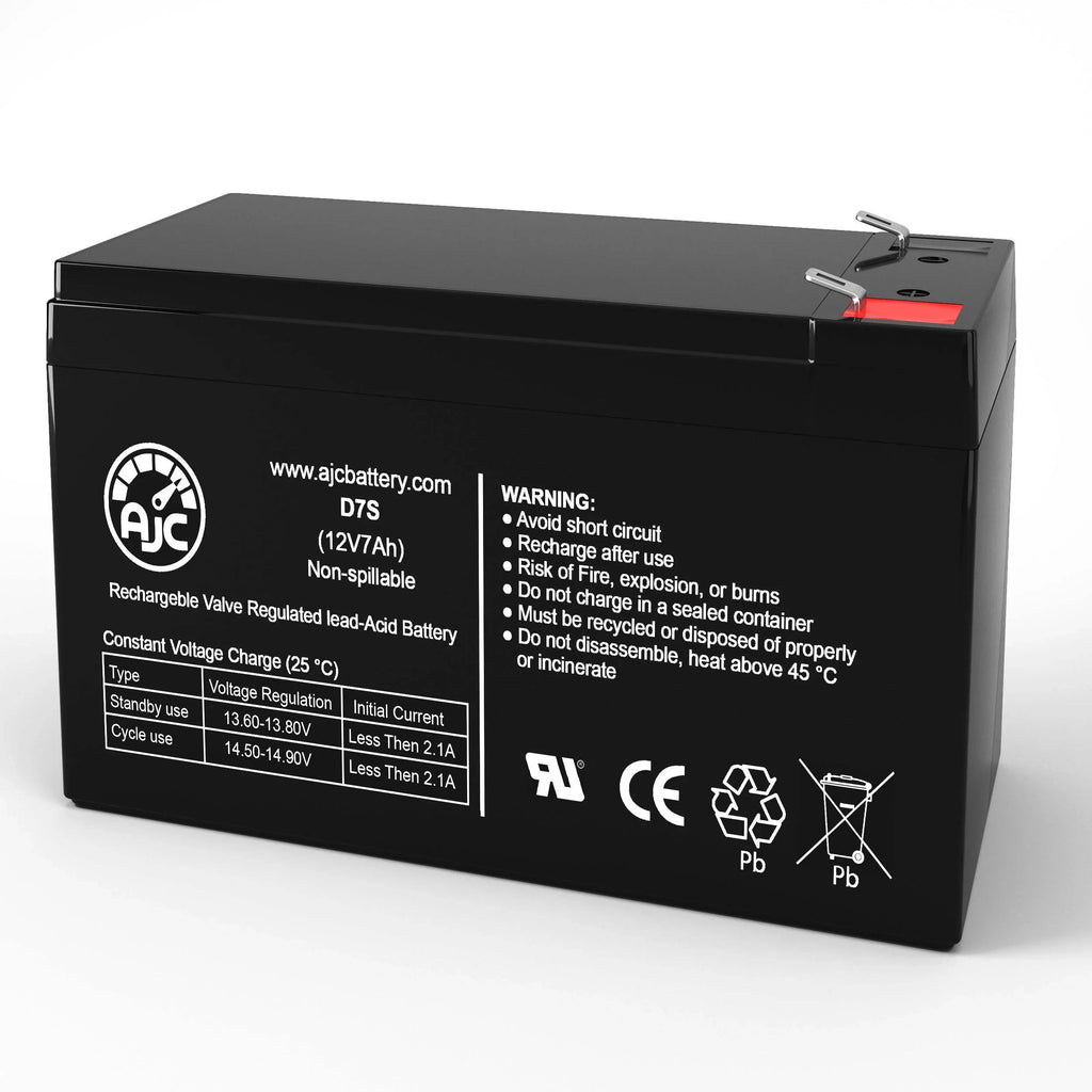 Alpha Technologies Nexsys 1250E 017-127-XX 12V 7Ah UPS Battery - This Is an AJC Brand Replacement