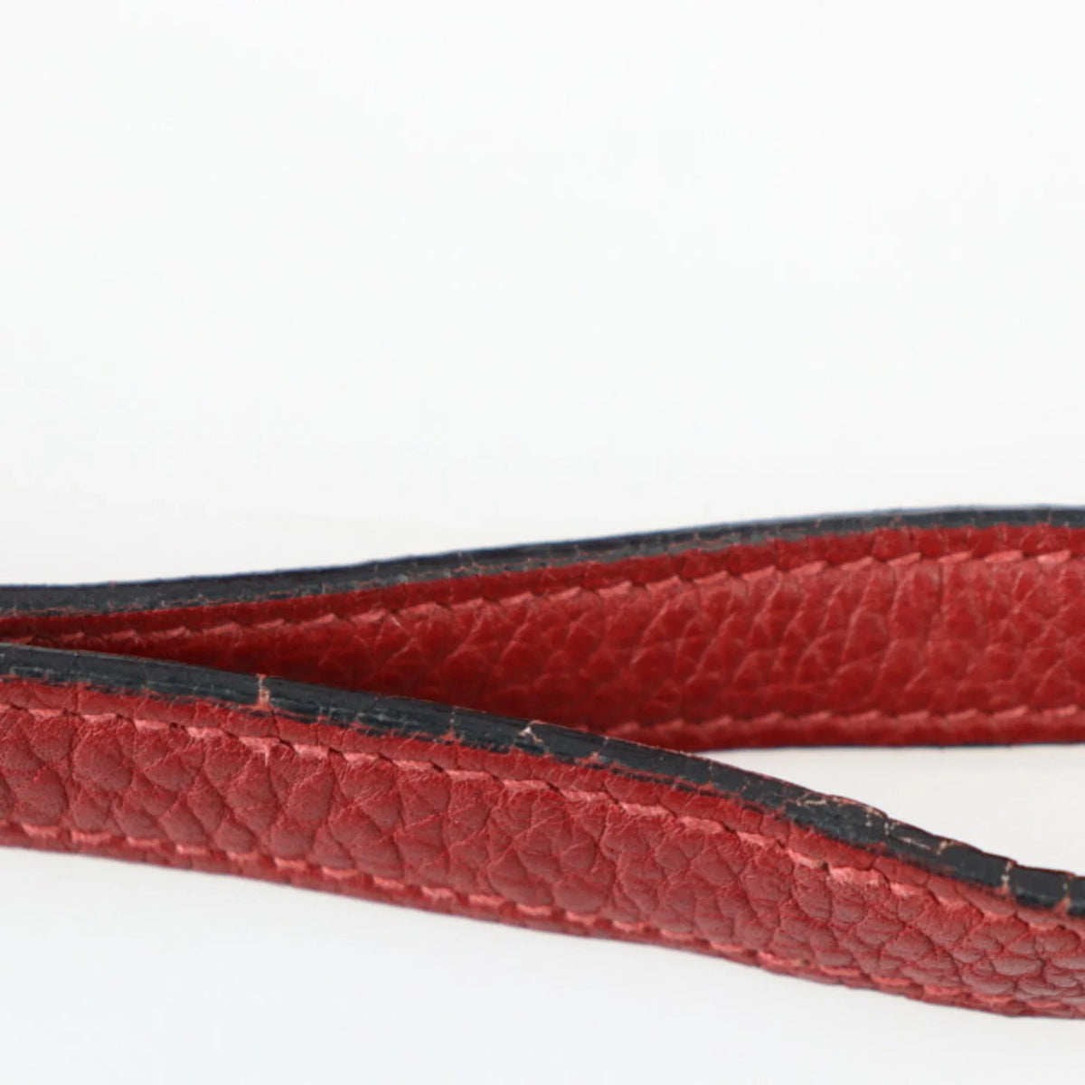 Pre-Owned HERMES Hermes Museau Shoulder bag Taurillon Clemence Rouge Ash Tote □E stamp (Good)