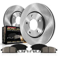 Power Stop Rear Stock Replacement Brake Pad and Rotor Kit KOE7742 Fits 2018 Mazda CX-9