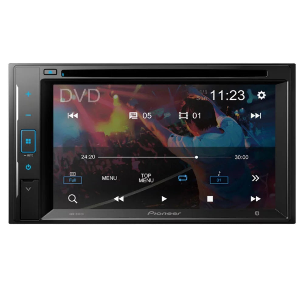 KIT2416 Bundle with Pioneer Multimedia DVD Car Stereo and Installation Kit - for 2001-2005 Pontiac Grand AM / Bluetooth Display Backup Camera, Double Din Mounting Dash Kit