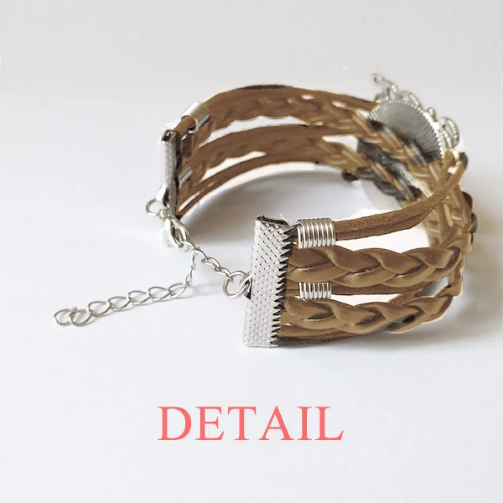 Thailand I Love Thailand Elephant Sculpture Bracelet Love Chain Rope Ornament Wristband