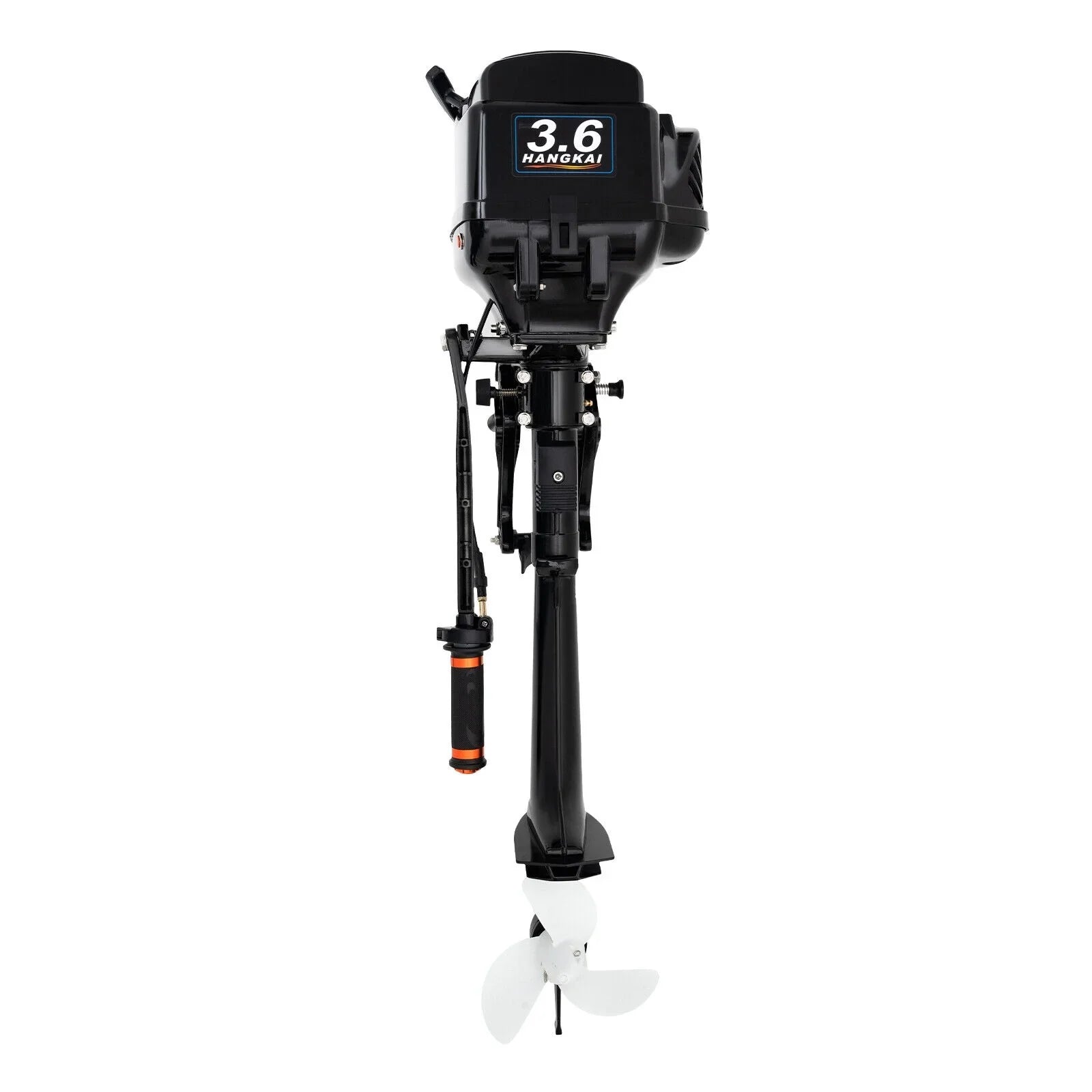 HANGKAI 2 Stroke 3.6 Outboard Motor Fishing Boat Engine Fluid Cooling CDI Outboard Boat Motor 90cm/35.4in