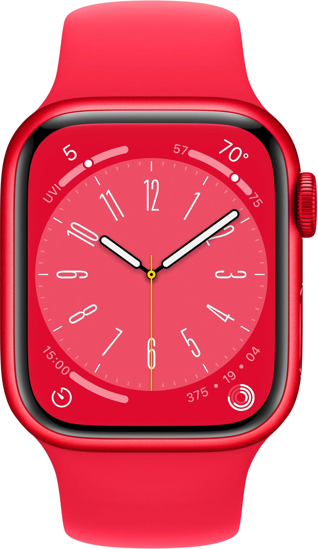 Restored Watch Gen 8 Series 8 41mm (PRODUCT)RED Aluminum - (PRODUCT)RED Sport Band MNUG3LL/A (Refurbished)