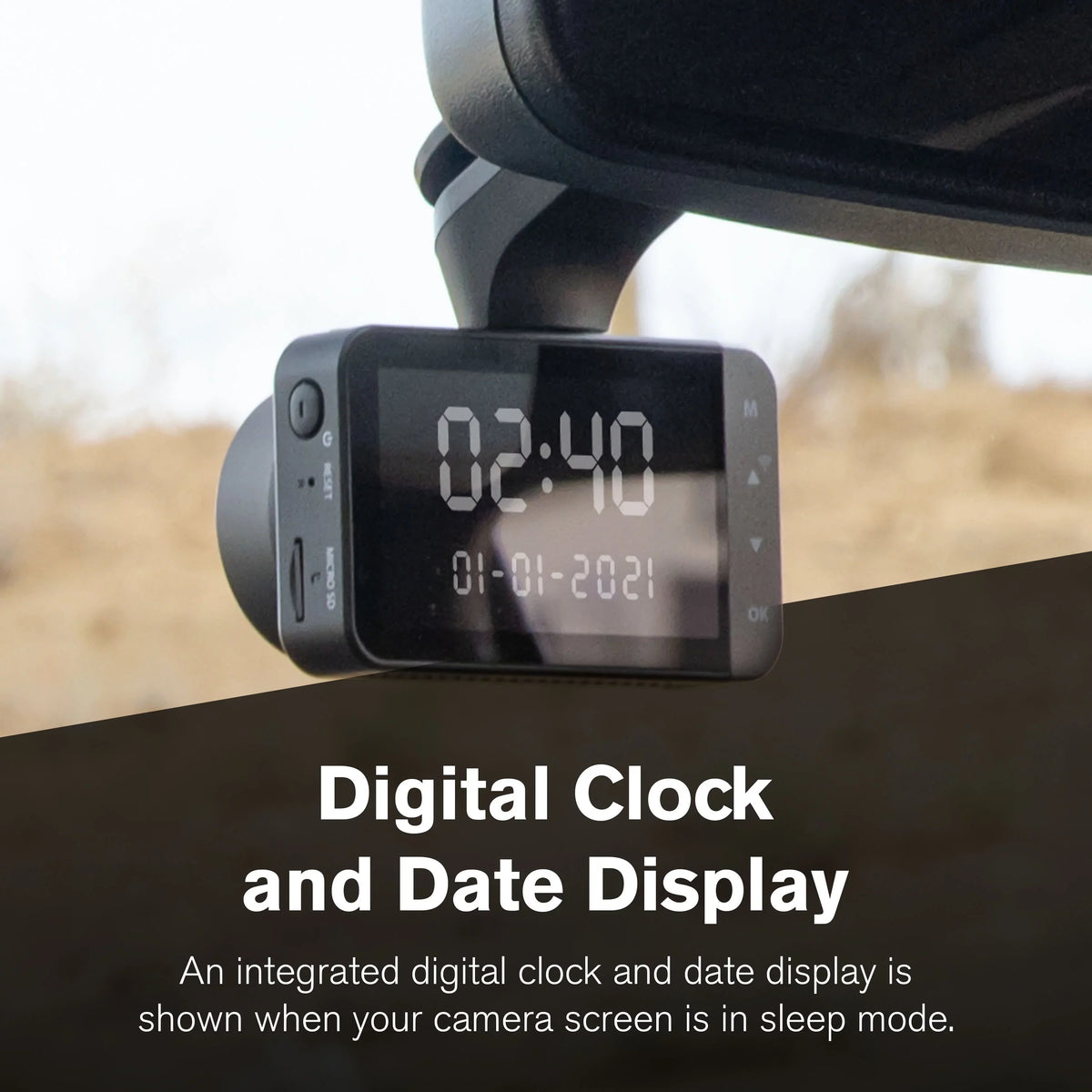 Yada 4K Roadcam Pro GPS with App, 150 Degree Wide Angle Lense, 3" LCD Monitor UHD Resolution High Dynamic Range for Day/Night. G-Sensor Technology with Park and Record Mode