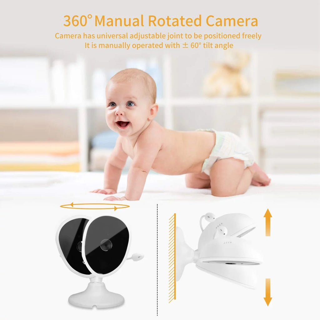 Arealer Wireless Monitor Video Monitor for Monitor with 2.8 Inch TFT LCD Display Room Detection IR Functions Built-in Lullabies
