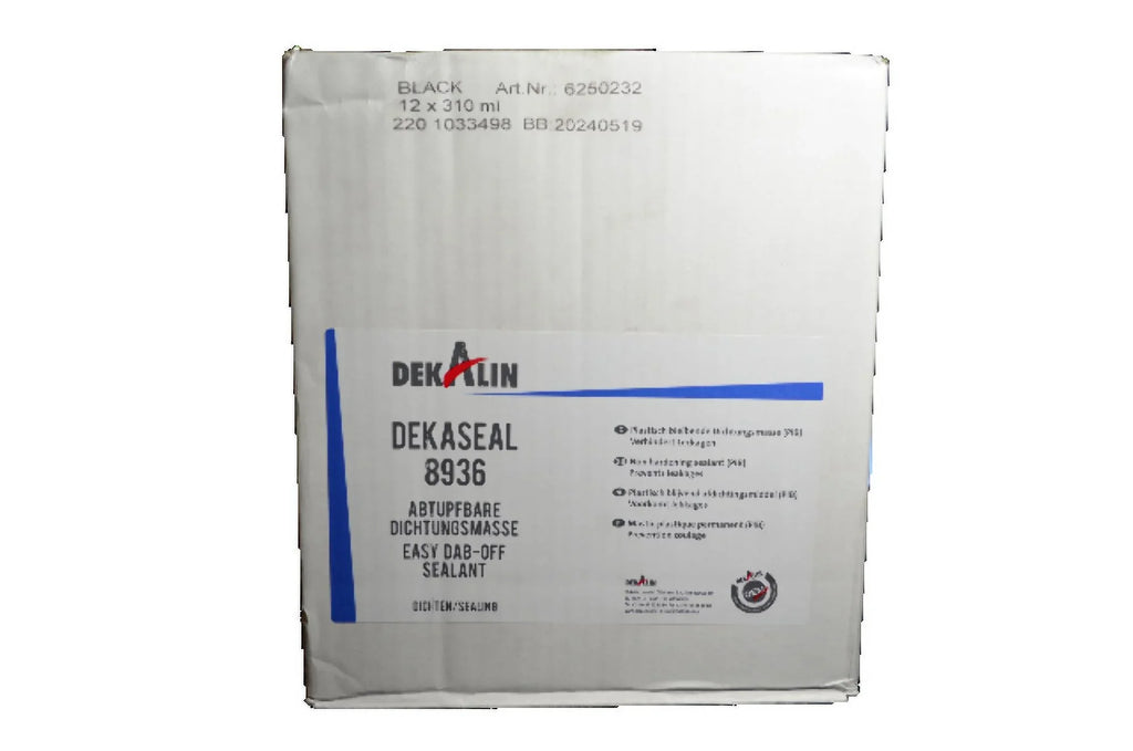 DEKALIN Dekaseal 8936 2 Pack 310ml Cartridge Plastic-Elastic Black Sealant / Adhesive