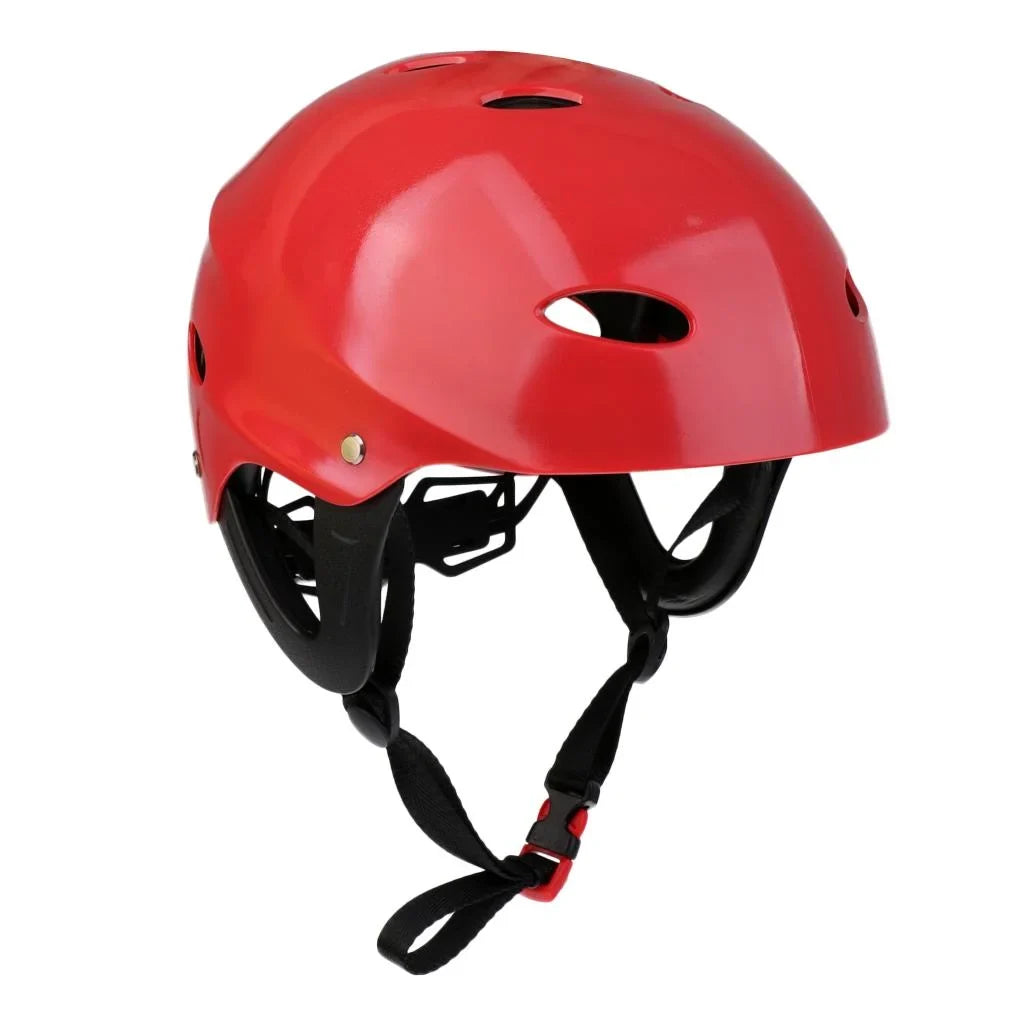 Helmet Head Impact Hard Cap for Wakeboard Kayak Canoe Surfing Liquid Sports Tow Sports - Red