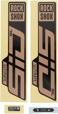 Rockshox Fork Decal Kit - SID SL Ultimate 27.5"/29" Matte Brass Foil/High Gloss