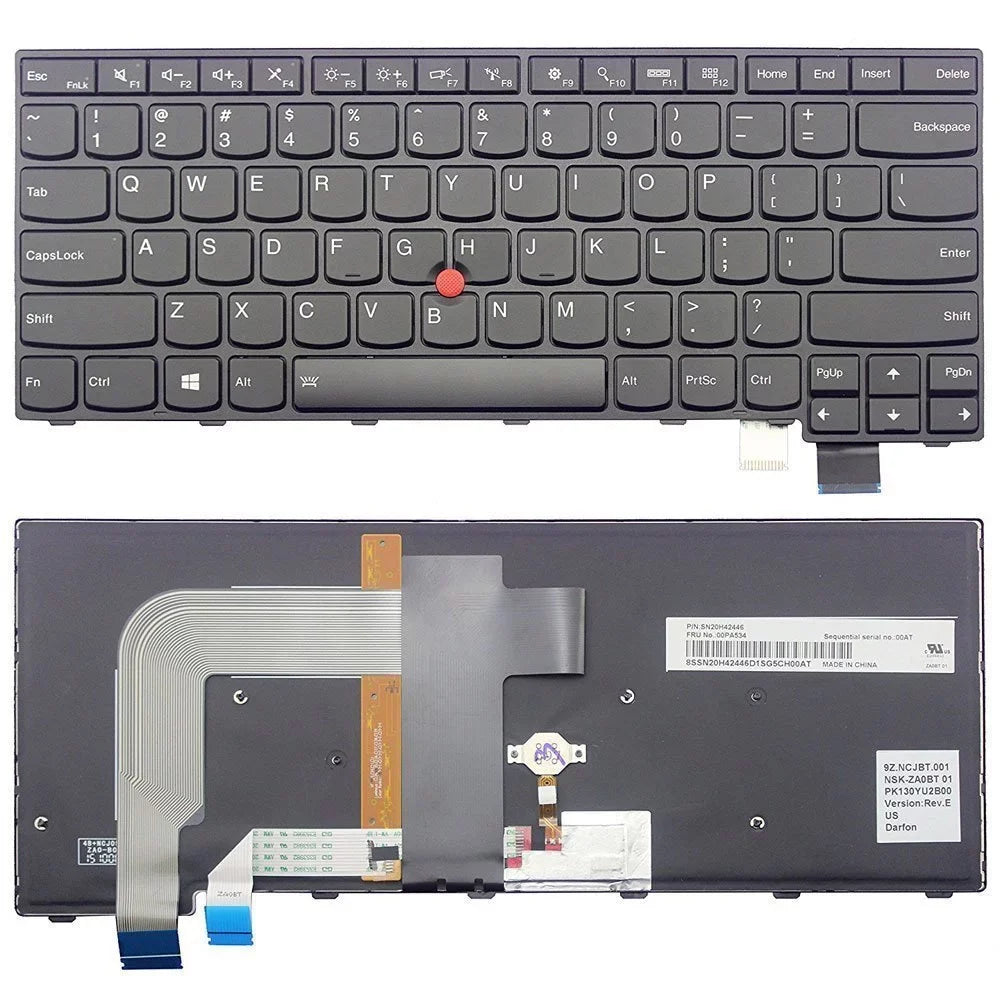 New Genuine ThinkPad T460P US Backlit Keyboard 00UR425