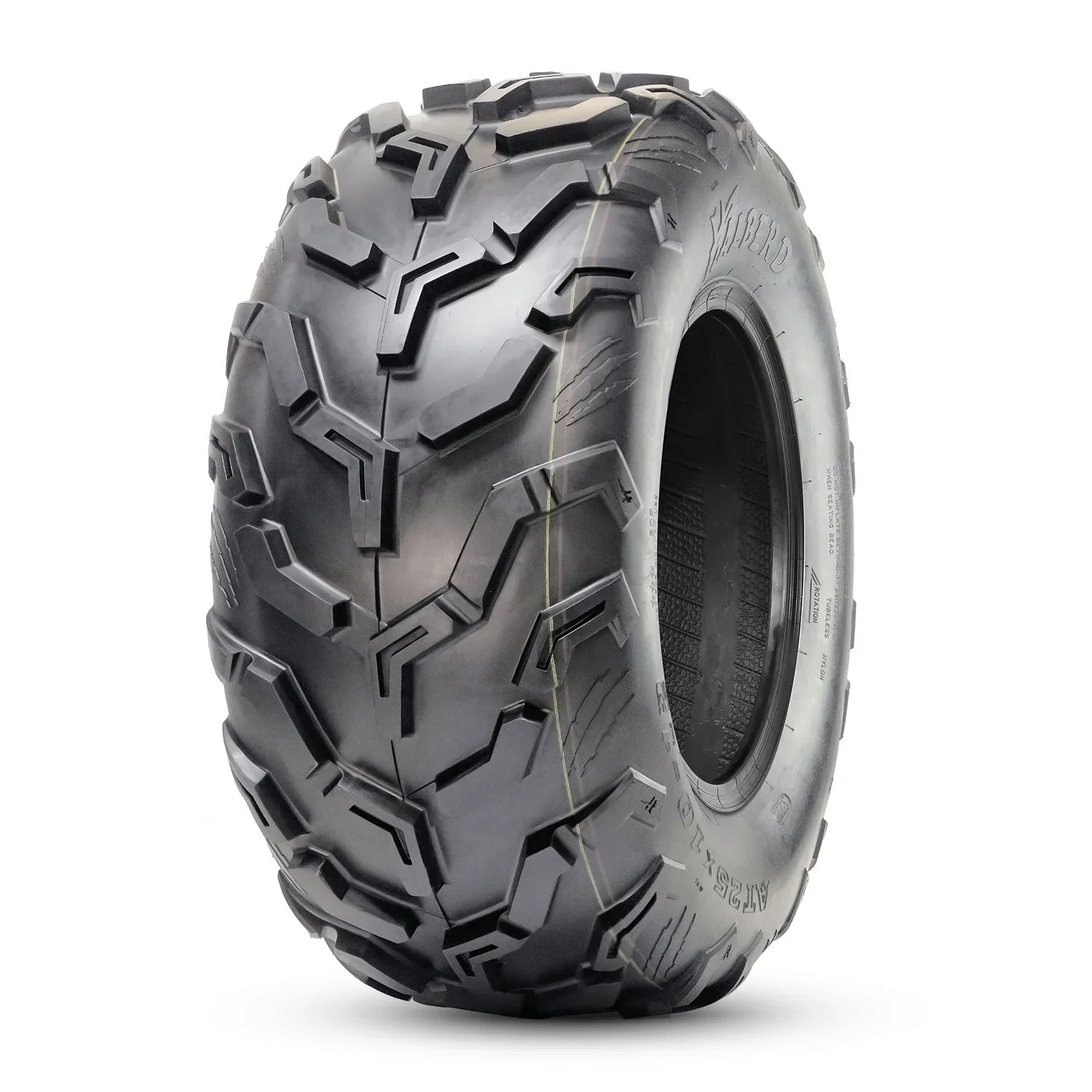 HALBERD Set of 4 25x8-12 Front & 25x10-12 Rear ATV/UTV Tires 6PR Trail Sand All Terrain off Road Tire
