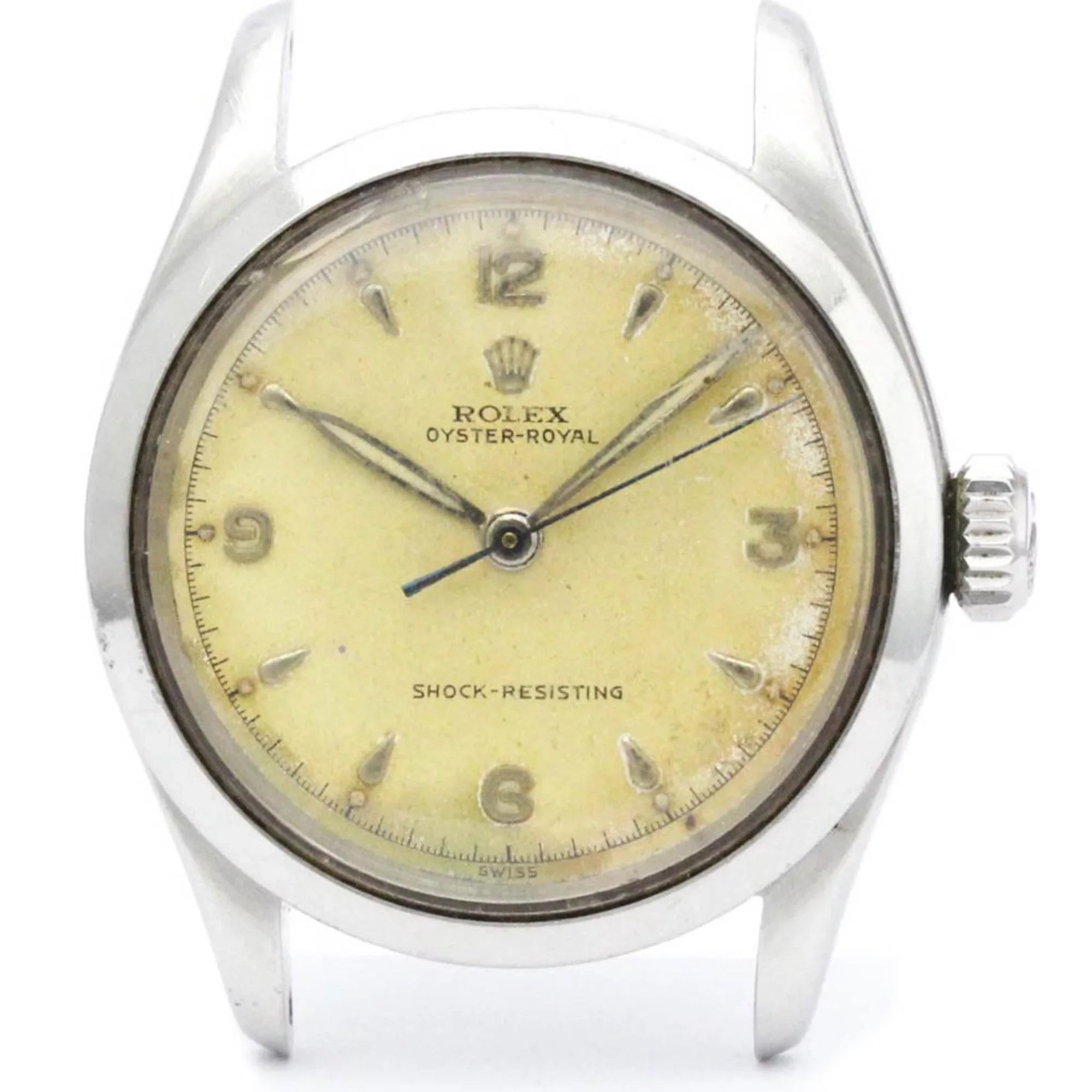Pre-Owned Vintage ROLEX Oyster Royal Stainless Steel Hand-Winding Mens Watch 6244 BF560574 (Fair)