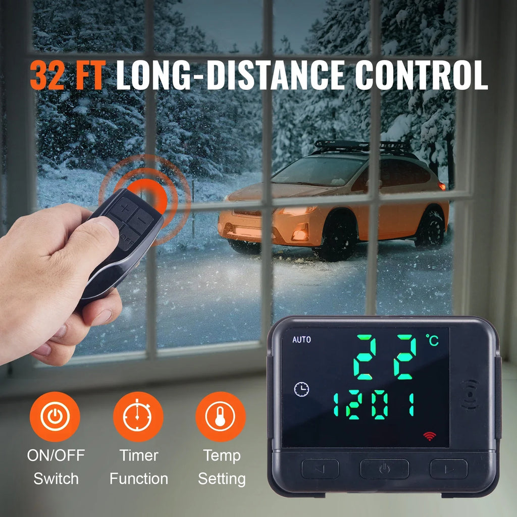 SKYSHALO Diesel Air Heater, 12V 8KW Integrated Diesel Heater with Remote Control and LCD Display, 5L Tank Portable Diesel Parking Heater, Rapid Heating for RV Trailer Camper Boat and Indoor