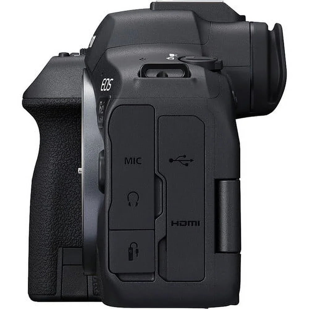 EOS R6 Mark II Mirrorless Camera (5666C002) + RF 24-70mm Lens + 64GB Memory Card + Case + Corel Photo Software + LPE6 Battery + External Charger + Card Reader + More