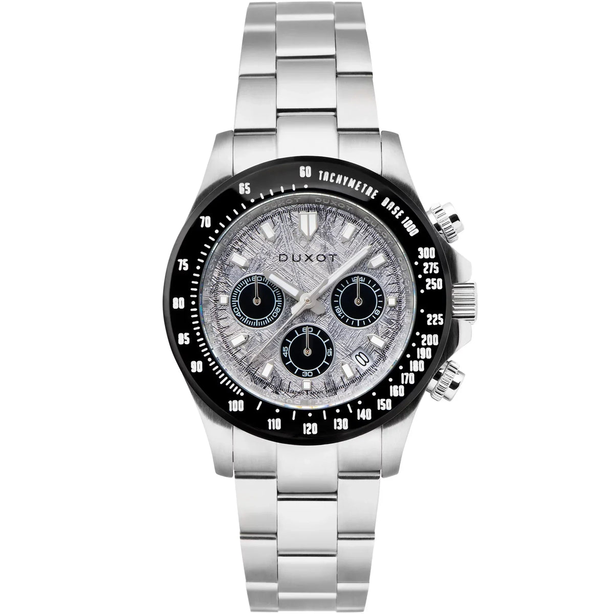 Duxot Atlantica Cubic Zirconium Chronograph Panda Gray Limited Edition