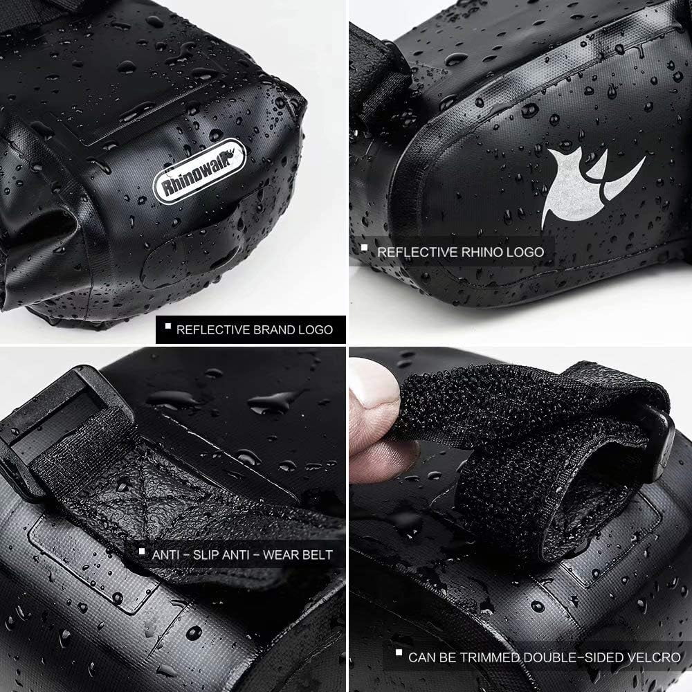 Rhinowalk Bike Saddle Bag Fluid Bicycle Bag Cycling Seat Bag Mountain Road Portable Storage Bag, 1.5L