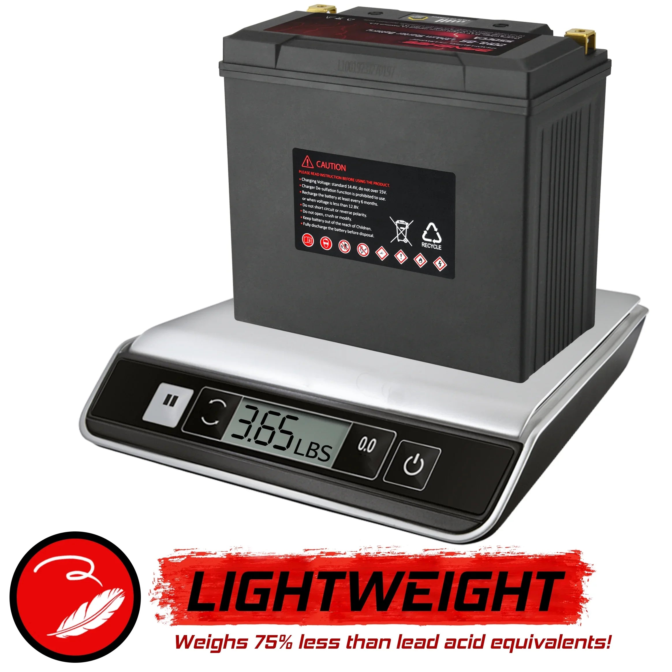 Banshee YTX20L-BS LiFePO4 Motorsports Battery Compatible with Yamaha VX1100E WaveRunner V1 2015 to 2015