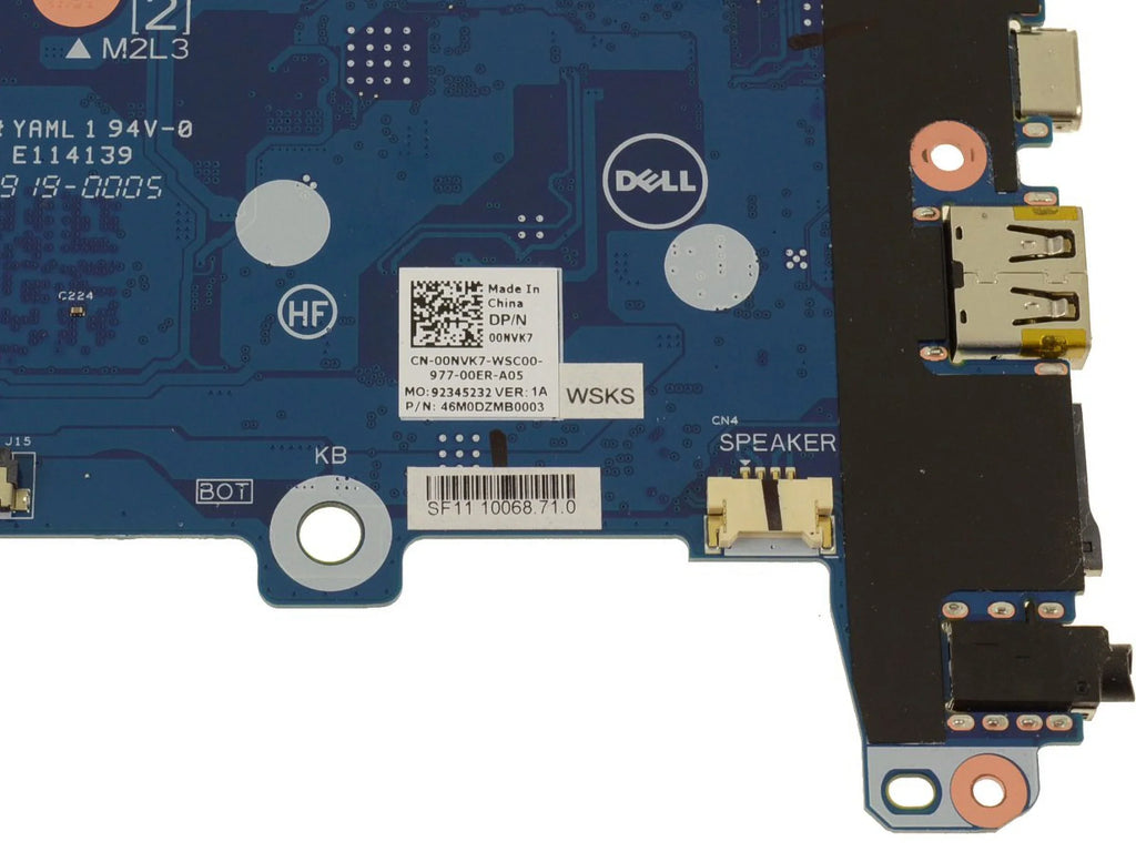OEM Chromebook 11 5190 2-in-1 Motherboard Celeron N3350 1.1GHz 0NVK7 - New