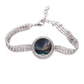 Glacier Lake Observe Stars Galaxy Pattern Tennis Chain Anklet Bracelet Diamond Jewelry