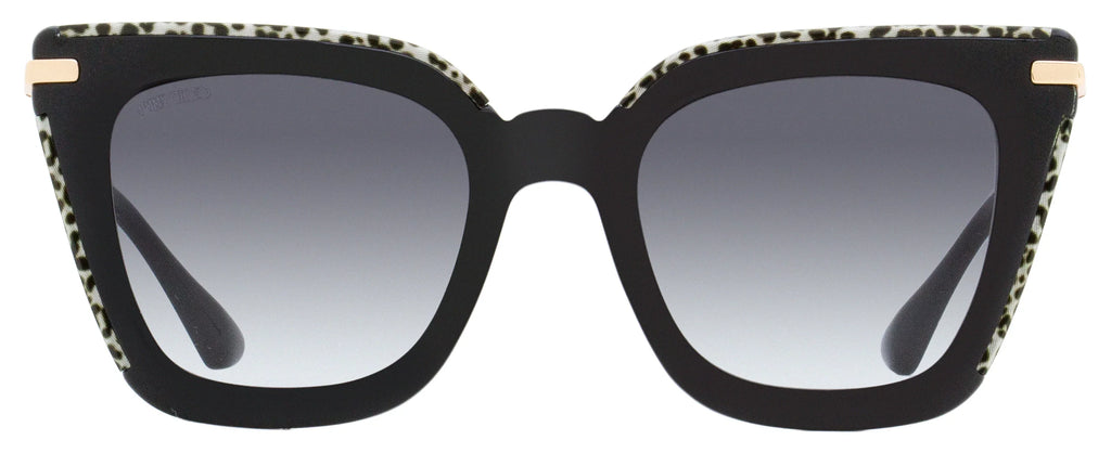 Jimmy Choo Square Ciara /G Sunglasses FP39O Black/Leopard 52mm